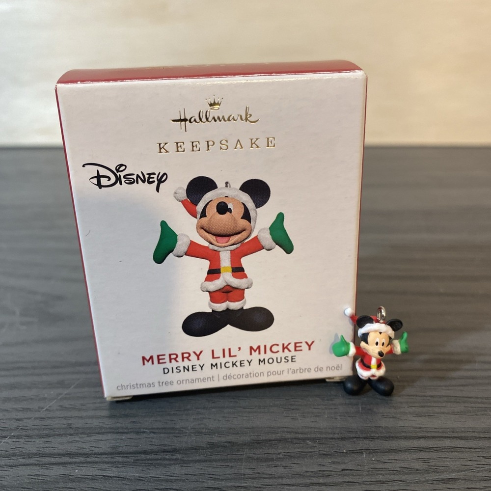 Hallmark Keepsake 2021 Merry Lil Mickey Miniature Disney Christmas Ornament